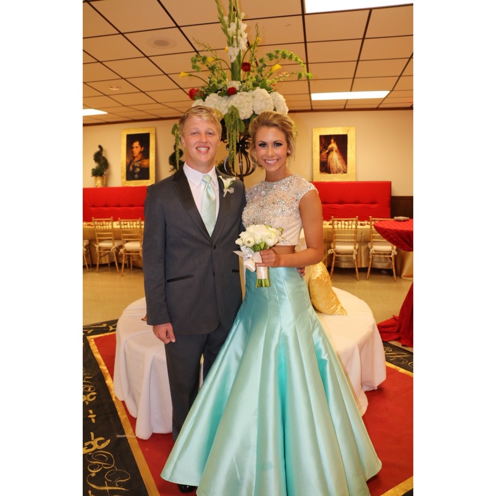 Beautiful two piece prom dress!